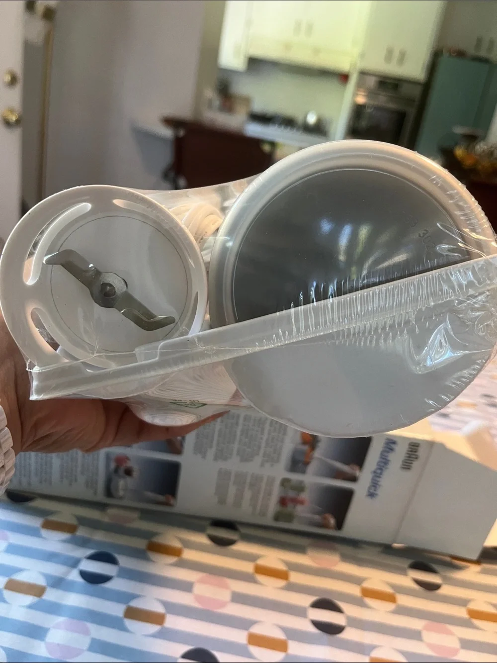 Braun Multiquick Hand Blender — White with Teal Accent